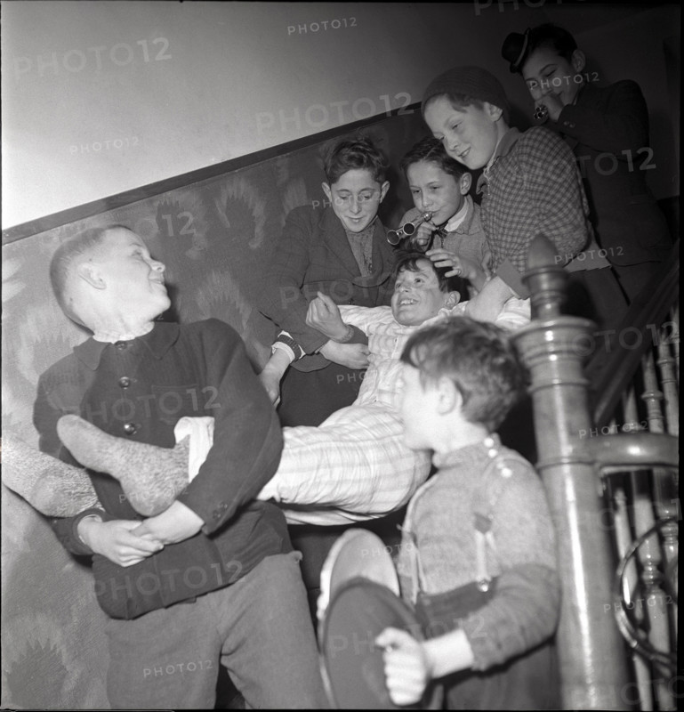 Children celebrating the end of the school's year in Zurich in 1944.