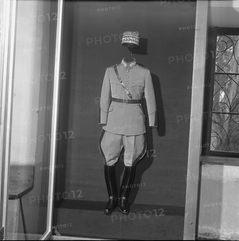 Work uniform of General Guisan, old arsenal Solothurn 1961.