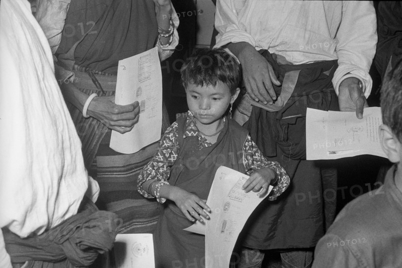 Arrival of the first Tibetan refugees in Switzerland, Kloten 1961.