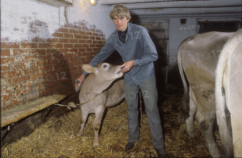 Urs Zimmermann, race cyclist and farmer 1986.