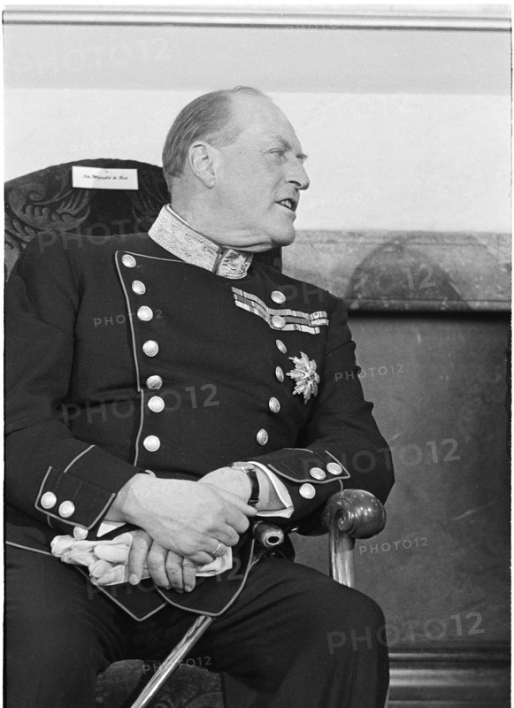 King Olav of Norway, reception at the Federal Council 1968.