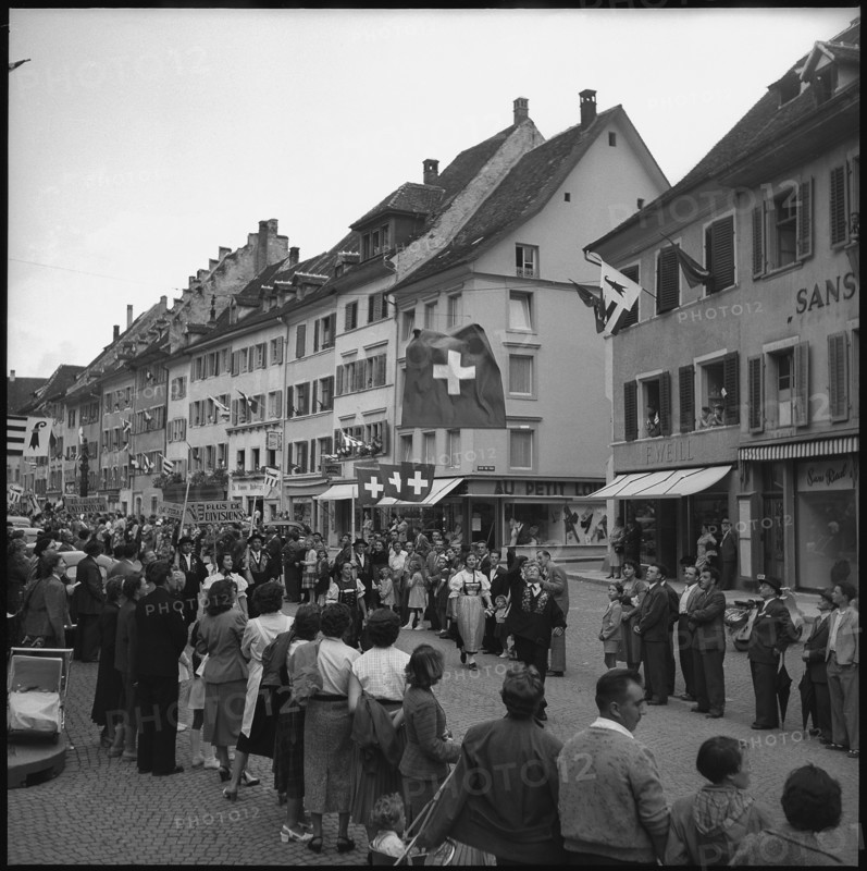 Festival of the people of the canton Jura, 1954.