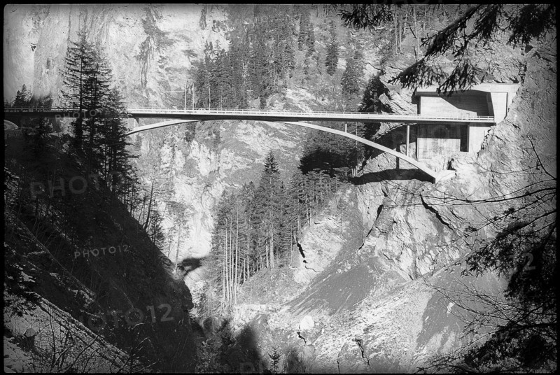 Concrete bridge of San Bernardino road in Rofla ravine 1967.