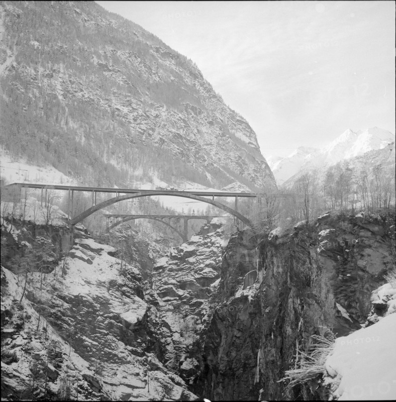 Stalden, bridges over the Vispe; 1960.