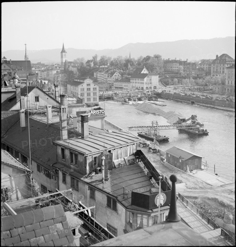 Reconstruction Work at the Central, Zurich 1951