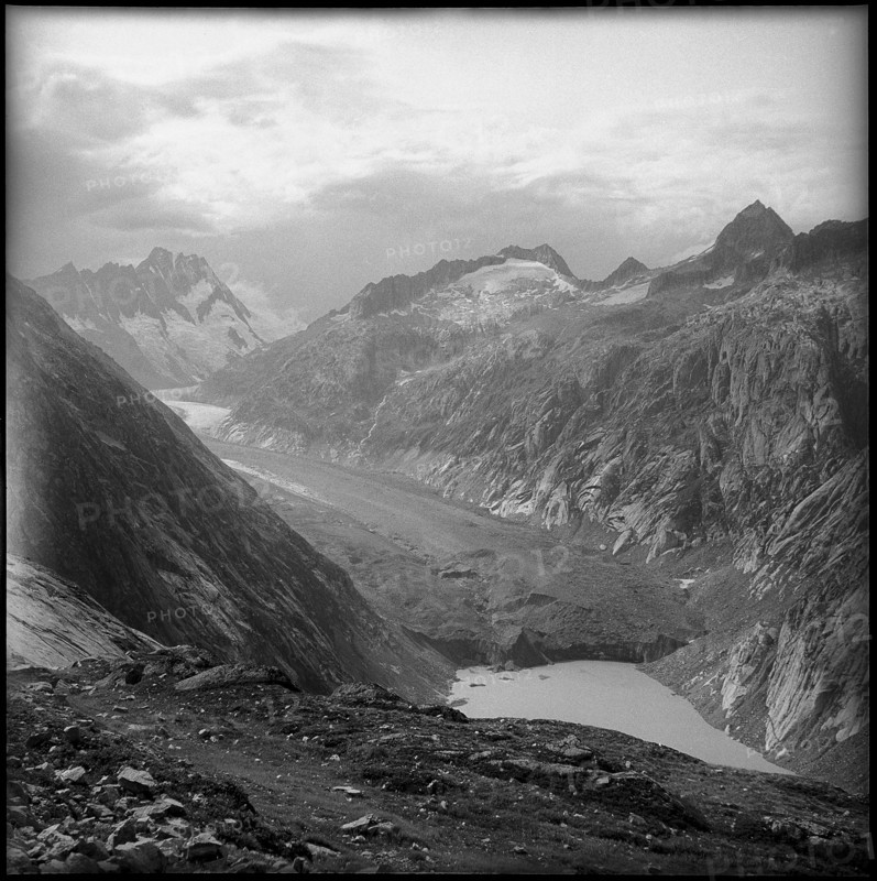 Unteraar glacier 1950
