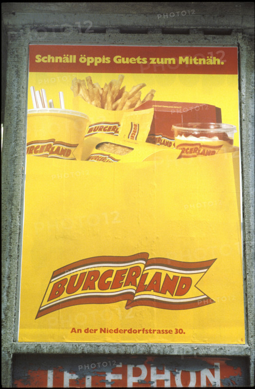 Advertising slogan in Swiss German dialect 1983