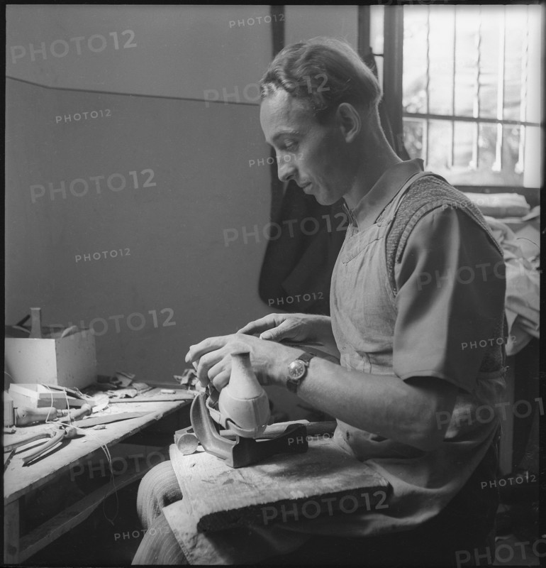 Polish refugee; shoemaker's; 1945