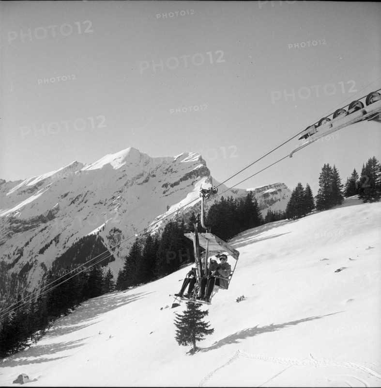 Snow covered landscape, Wetterhorn; 1951