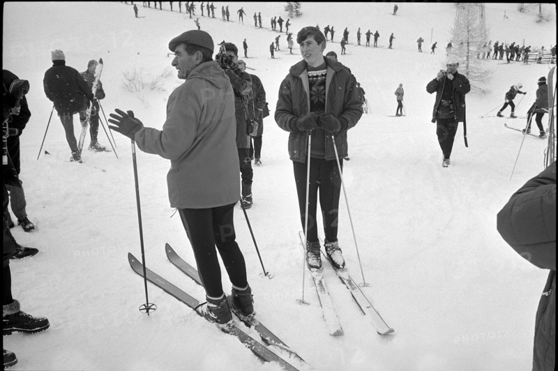 Prince Charles skiing in Malbun, 1965
