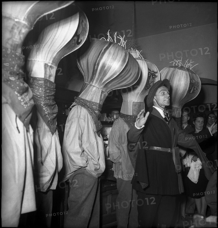 Procession of the onion heads in Berne, 1950