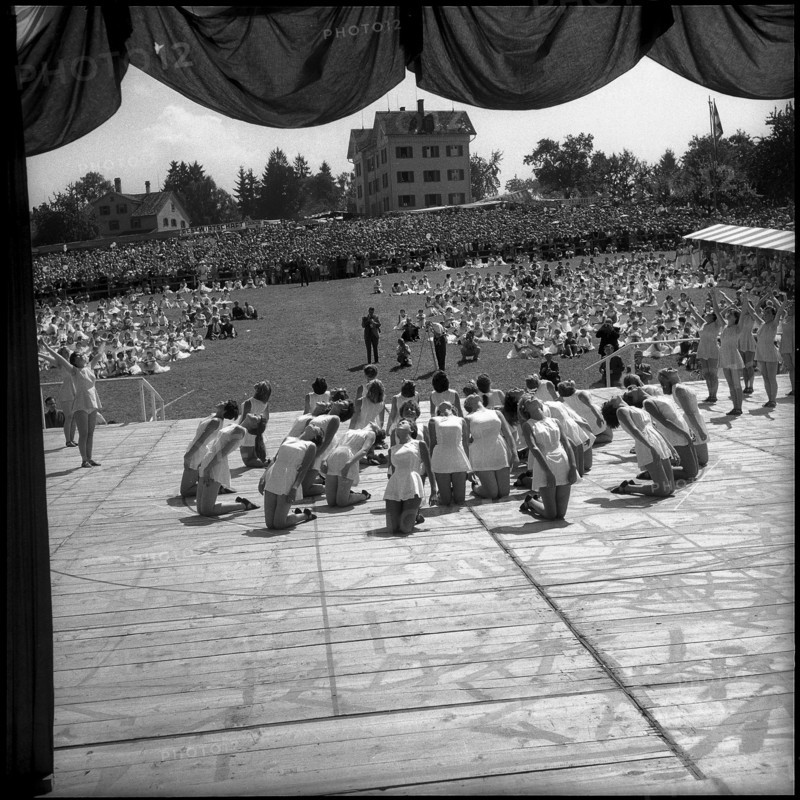 Ballet dancers at the children's party in St. Gallen, 1955