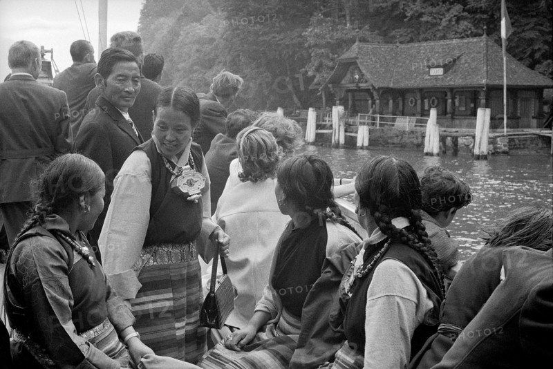 Tibetan refugees from Waldstatt on Lake Lucerne 1964