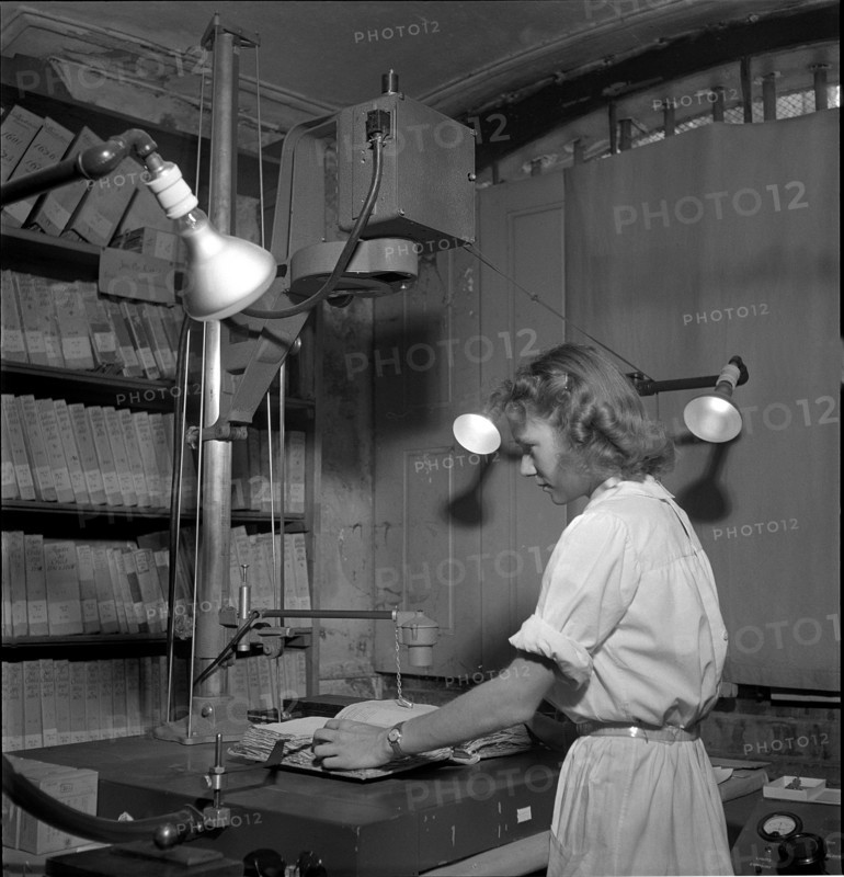 Photocopyist at the Canton Archives, 1949