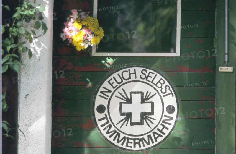 Door, poster with lettering, Timmermahn