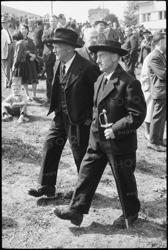 Appenzell voters at Ausserrhoden voter's meeting 1963