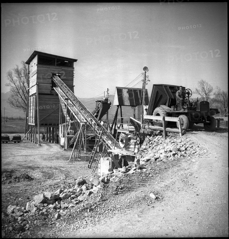 Gravel plant in Rhine Valley 1949