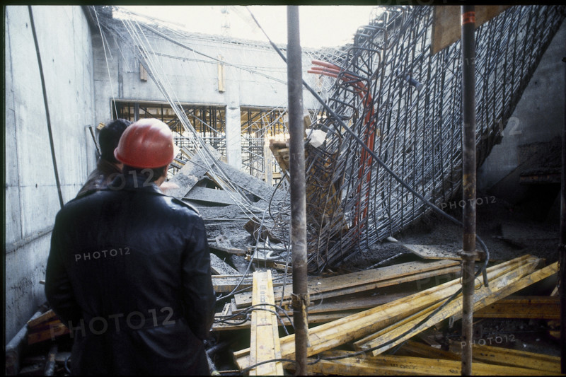 Collapse of fresh-concrete ceiling in Urdorf 1986