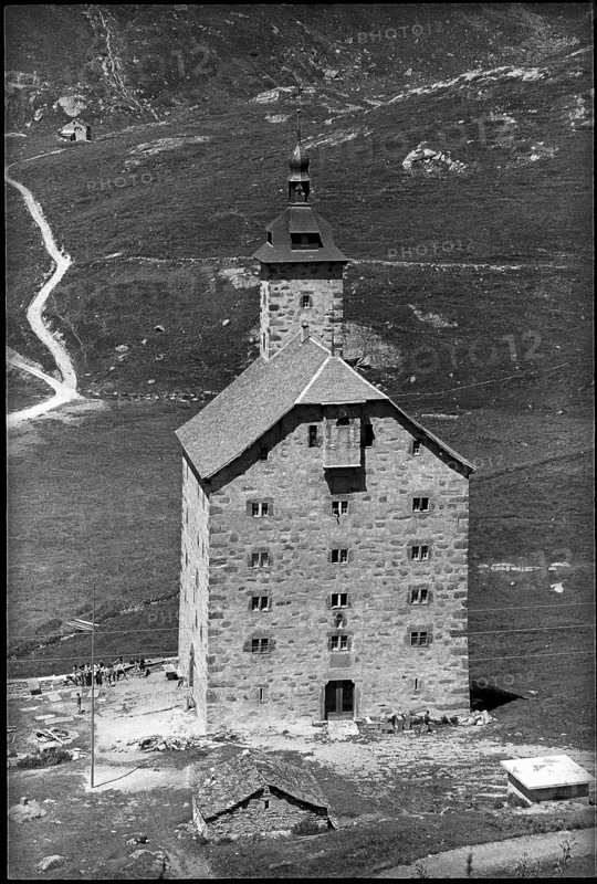 Old hospice on Simplon pass 1971