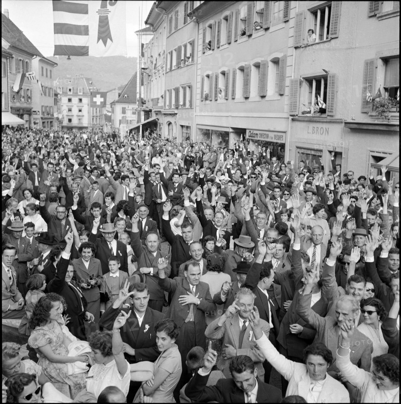 10th festival of the people of Jura in Delémont, 1957
