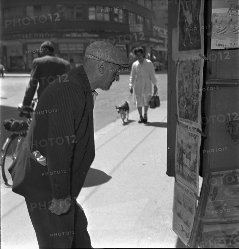 Scene from the Langstrasse in Zurich 1949