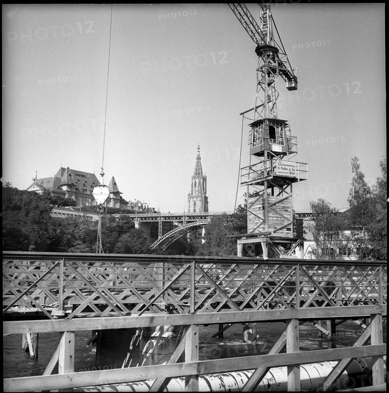 Widening of the Dalmazi bridge; 1957