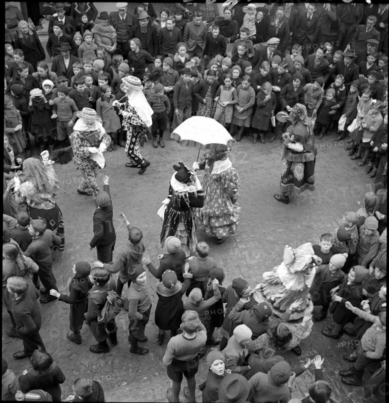 Carnival festivities in Schwyz, 1941