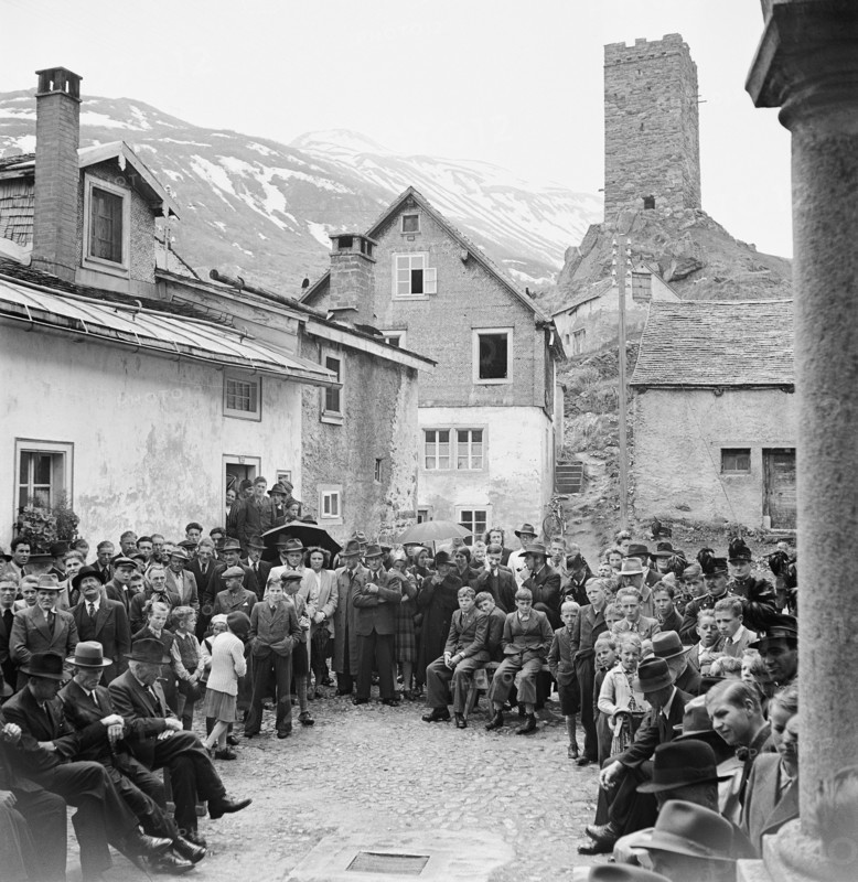 Rally of the local council in Hospenthal, 1946