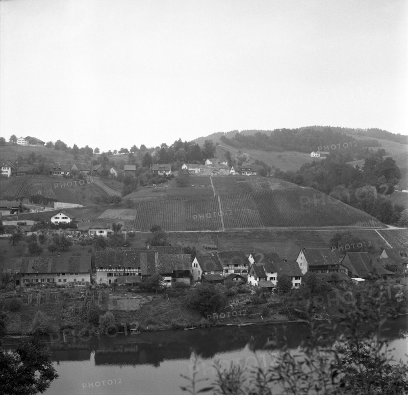 The village of Eglisau in the Zurich wine region, 1959