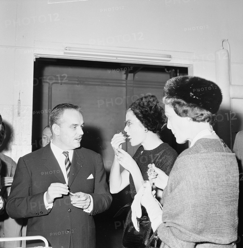 Prince Rainier and Grace of Monaco, Grace Kelly, visit Chocolat Suchard, 1960