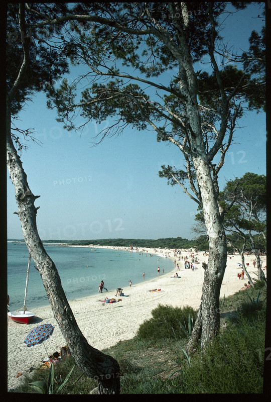 Bathing beach in Mallorca, 1976