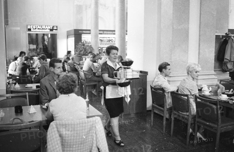 Zurich 1969: Station buffet first class, Main Train Station