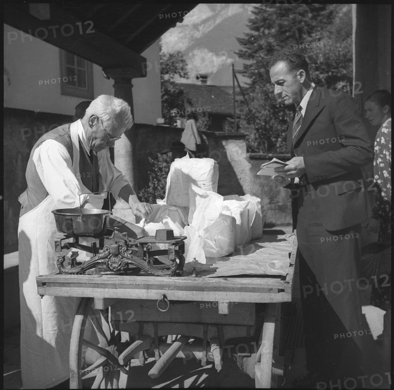 Butter donation, custom in Flums, 1940