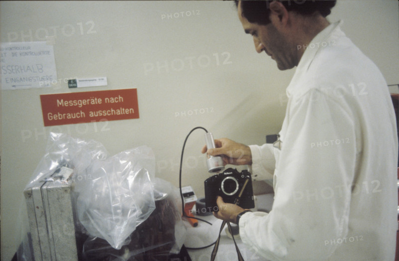Nuclear power station Gösgen, measurement of radioactivity 1980