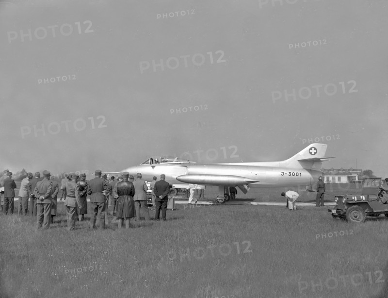 Swiss fighter plane P16, 1955
