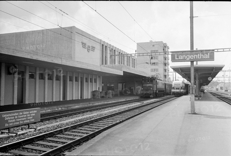 Langenthal railway station 1971