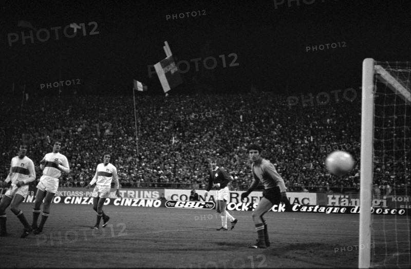 International match Switzerland - Italy 1972: keeper Dino Zoff