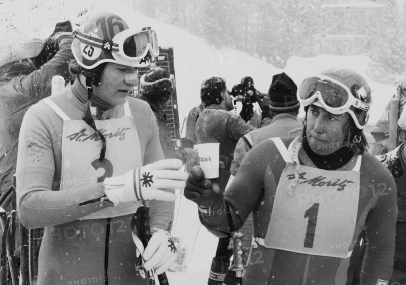 World Ski Championships in St. Moritz 1974: Franz Klammer and Roland Collombin