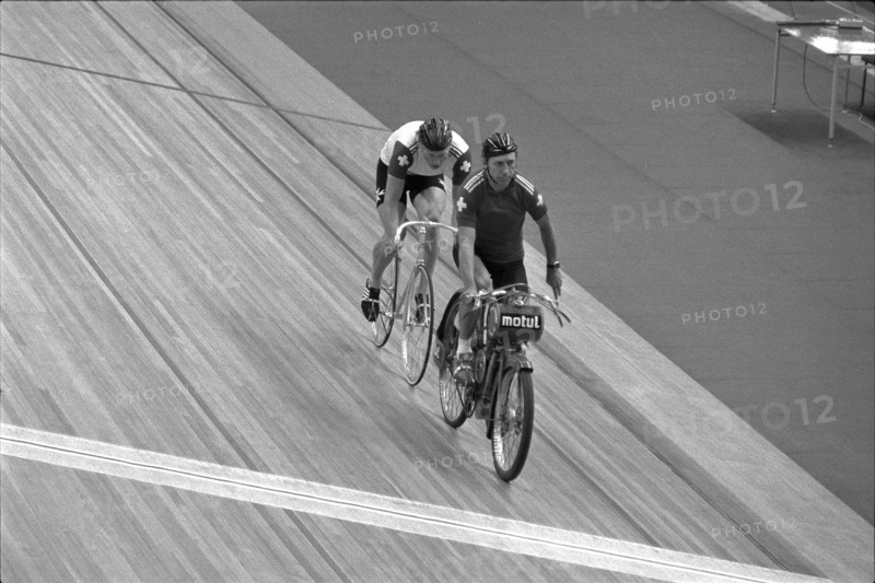 Olympic Games Moscow 1980: Olympic champion Robert Dill-Bundi with coach Plattner