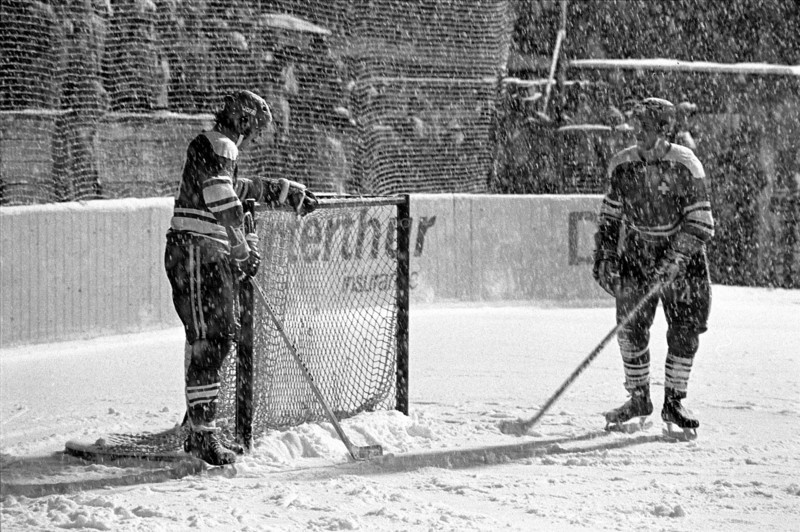 Match was stopped because of snow
