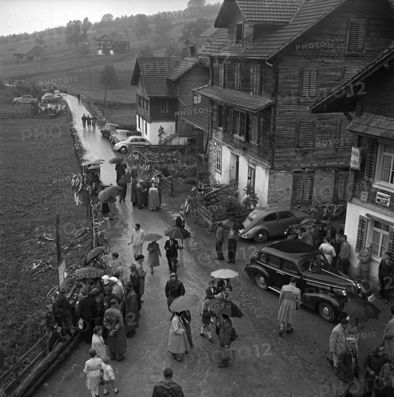 Village life in Stalden in Muotathal, 1952