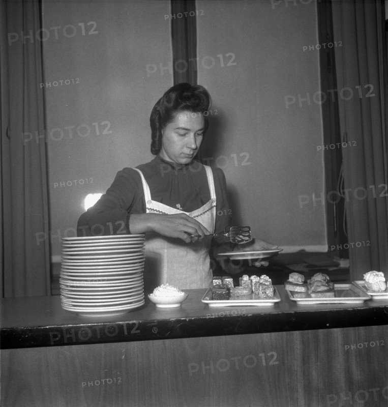 Federal Parliament, cafeteria waitress; 1949