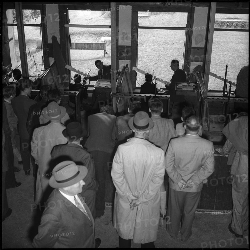 Boy shooting competition in Zurich, 1954