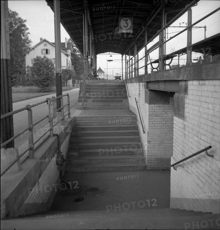 Zurich, underpass at Altstetten railway station; 1949