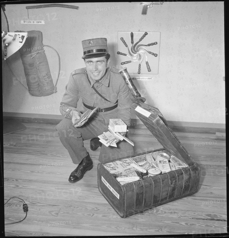 Customs Officer with Smuggled Goods, Swiss Customs Museum, 1949