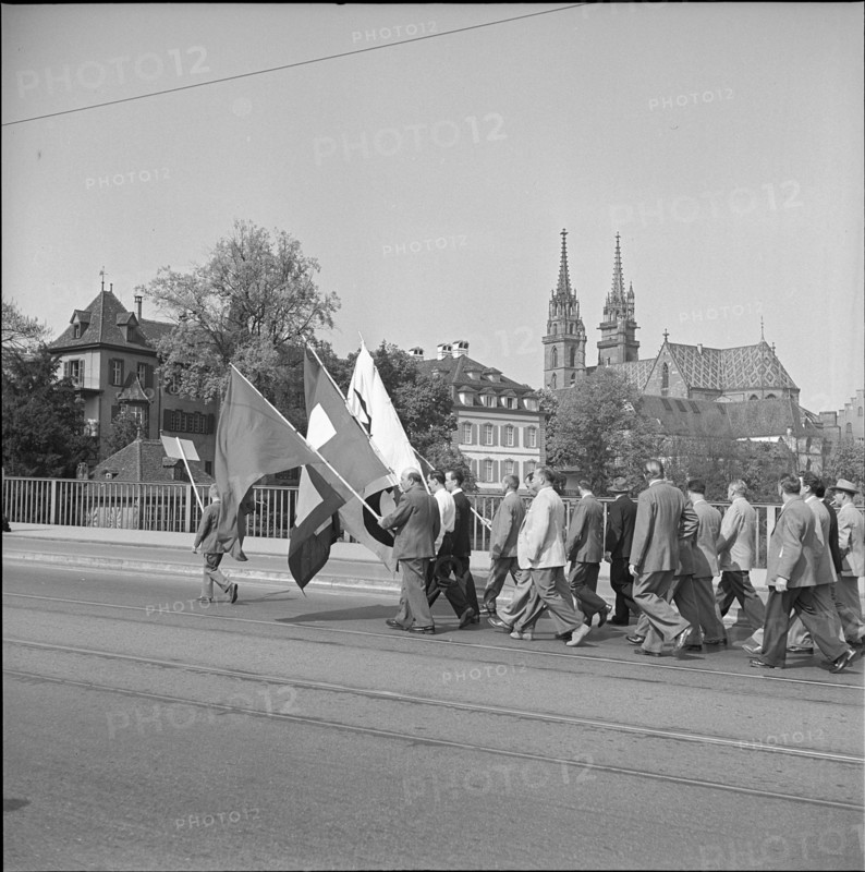 May Day demonstration in Basel 1952