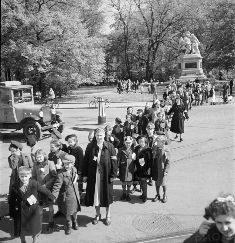 School outing in Basel, 1948
