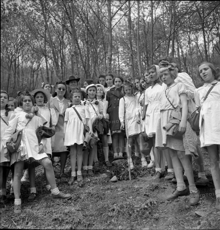 Spring festival in Vico Morcote, 1942