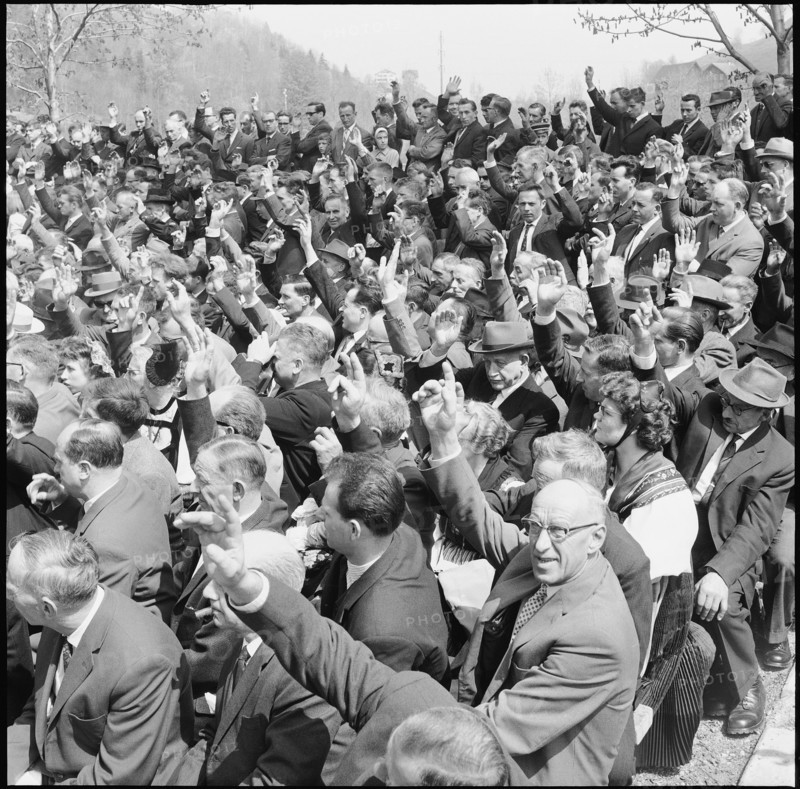 Stans: Nidwalden voter's meeting 1963