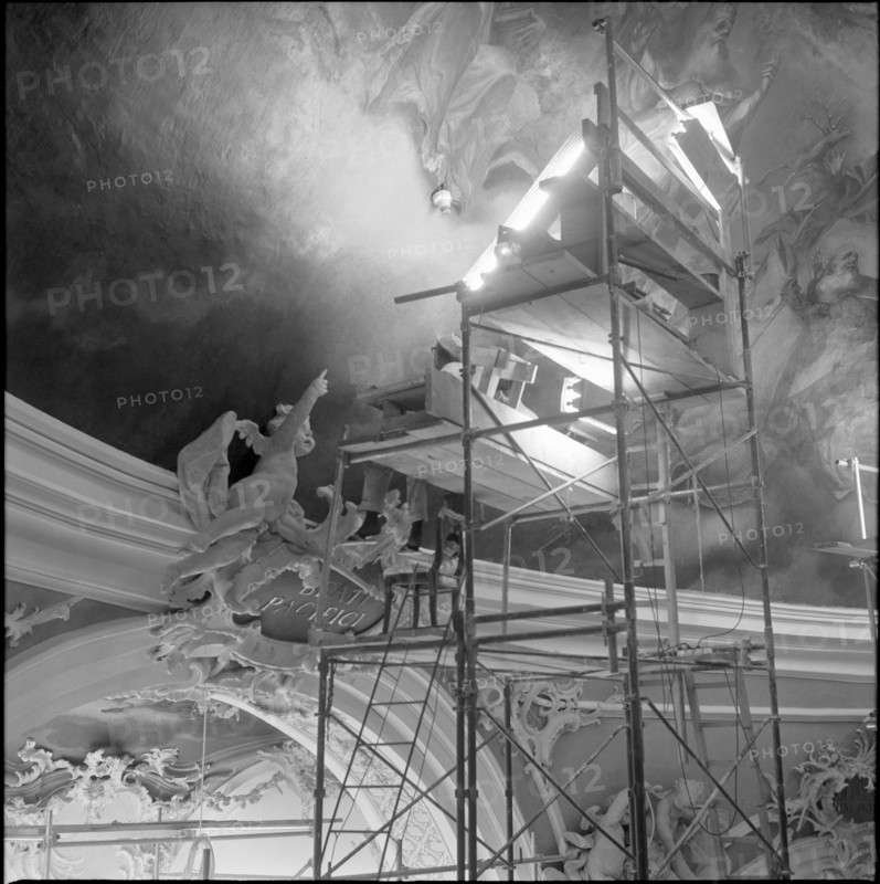 Renovation in the cathedral of St. Gallen 1965